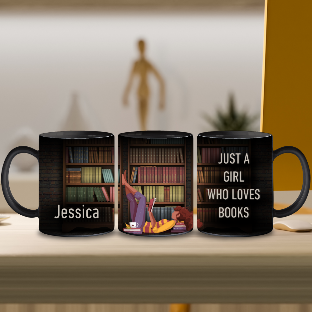 Just A Girl Who Loves Books | Personalized Mug