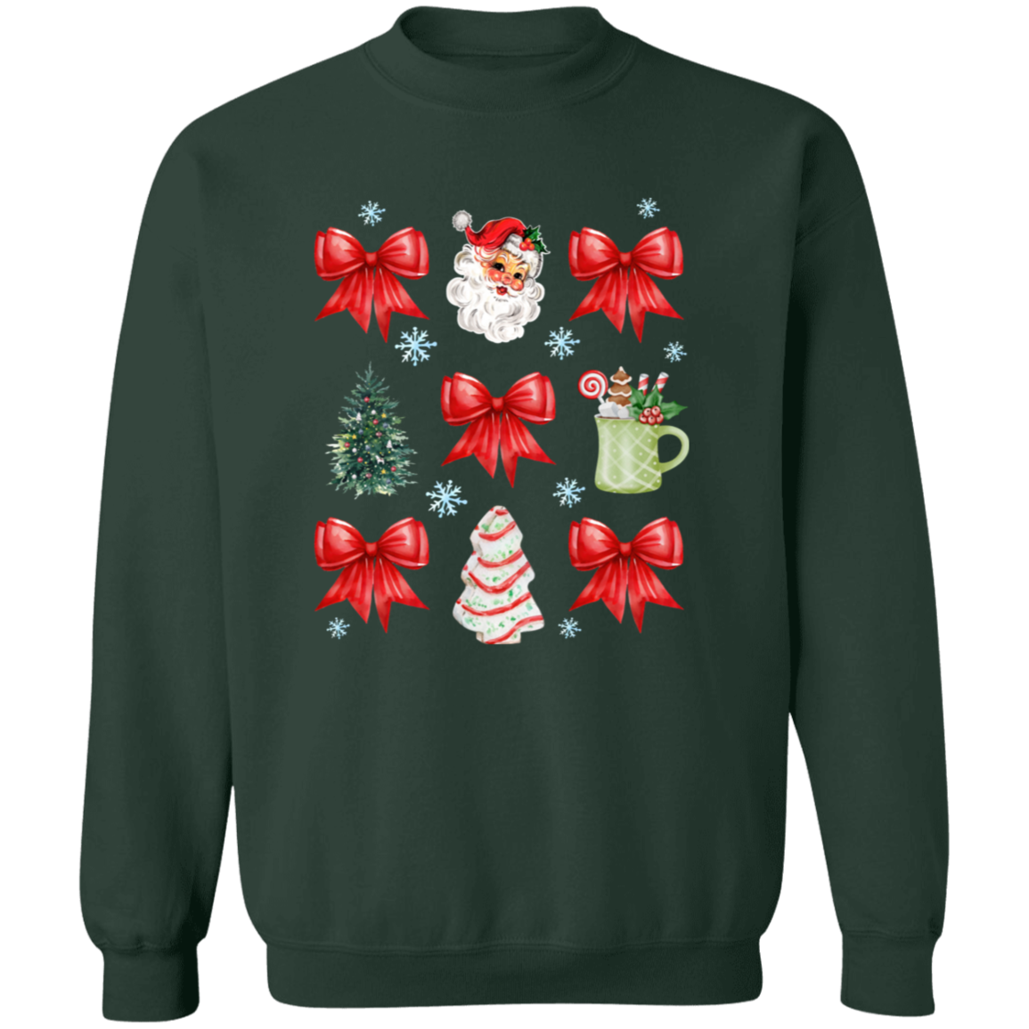 Christmas Coquette Bow T-Shirt | Sweatshirt