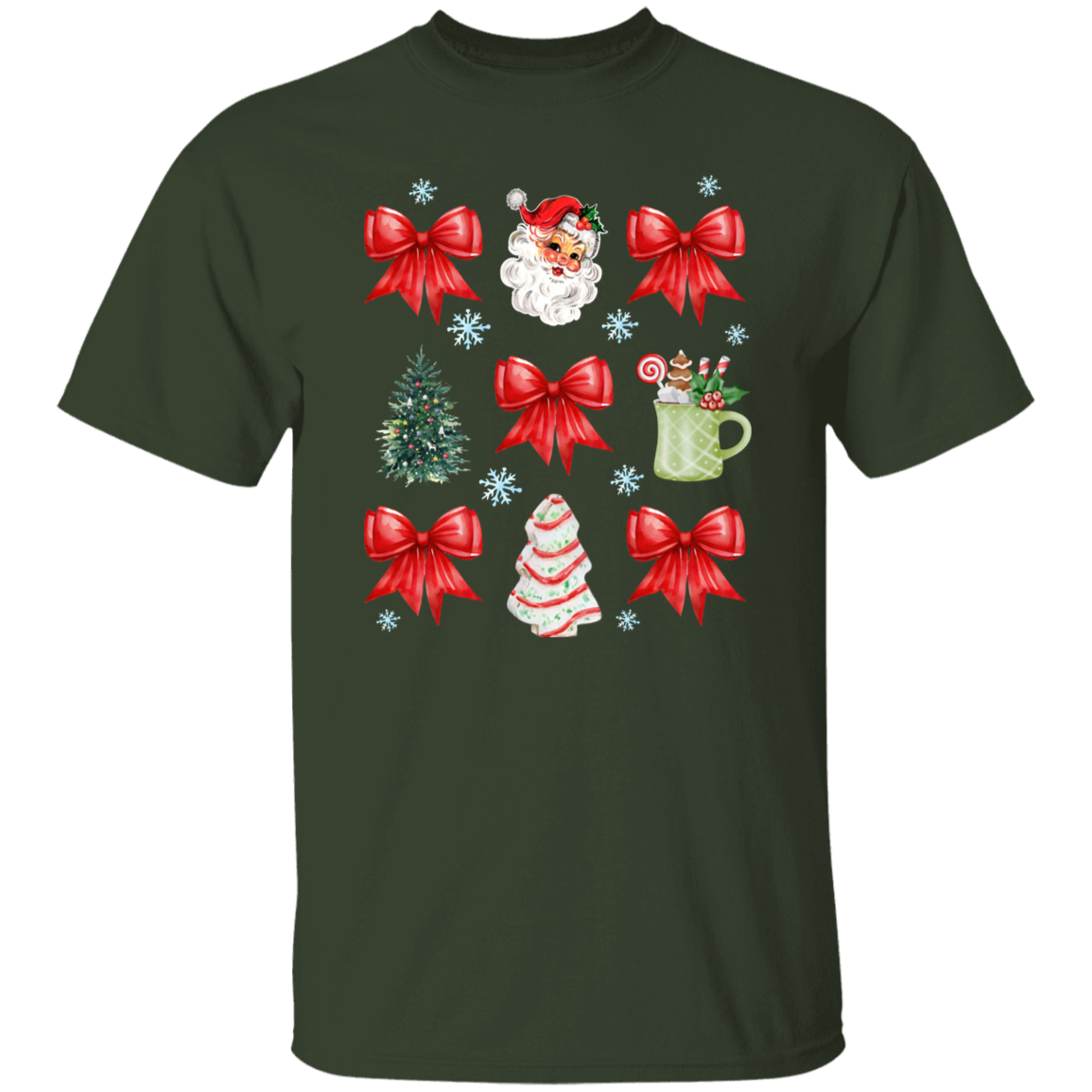 Christmas Coquette Bow T-Shirt | Sweatshirt