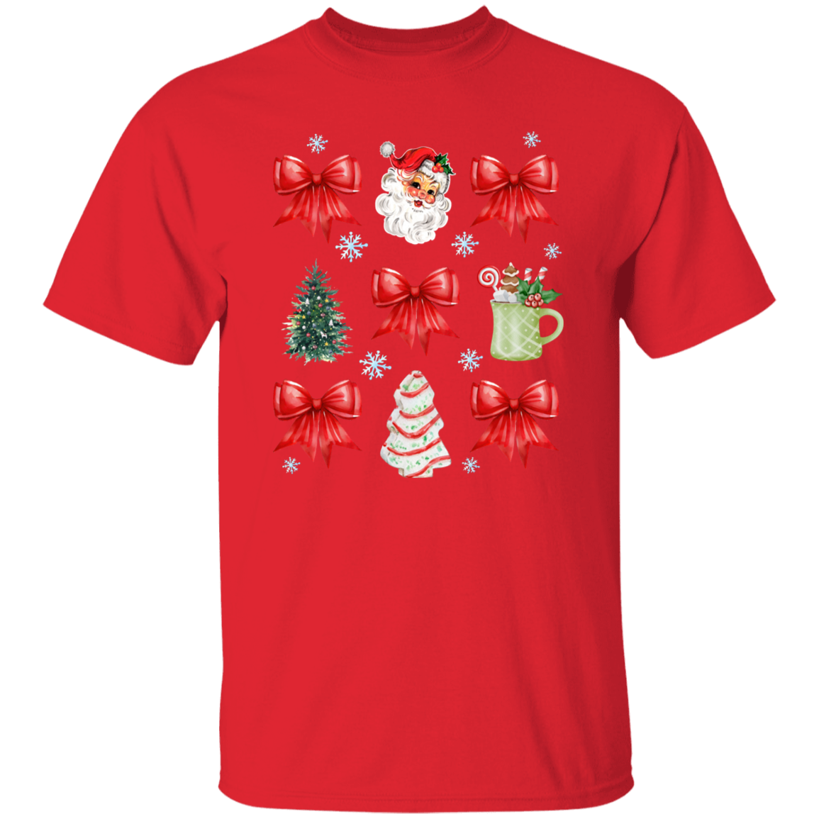 Christmas Coquette Bow T-Shirt | Sweatshirt