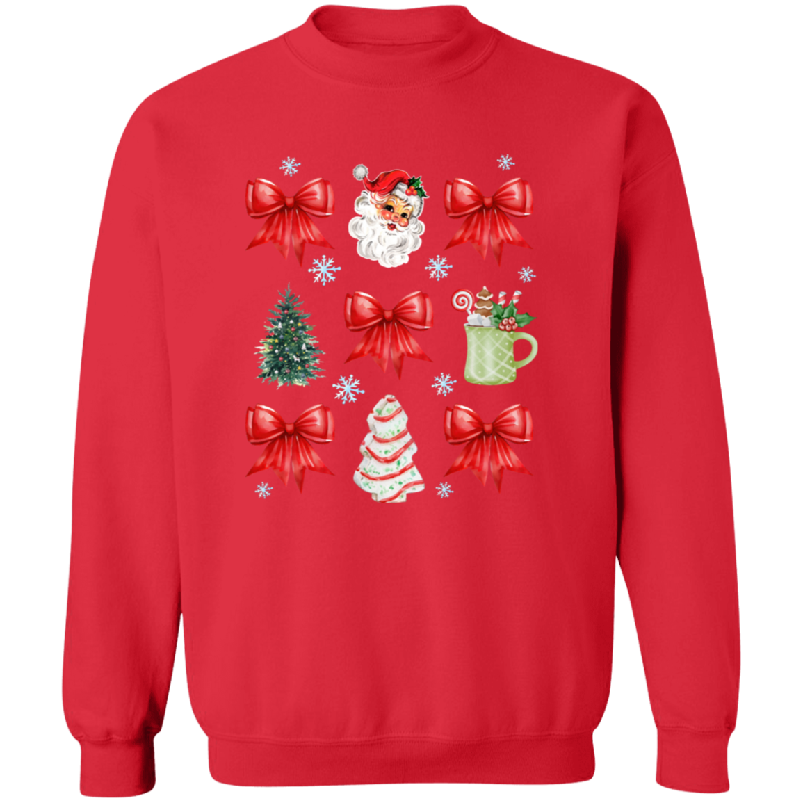 Christmas Coquette Bow T-Shirt | Sweatshirt