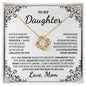 My Daughter | Love Mom | Love Knot Necklace
