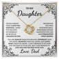 My Daughter | Love Dad| Love Knot Necklace