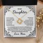 My Daughter | Love Mom | Love Knot Necklace