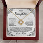 My Daughter | Love Mom | Love Knot Necklace