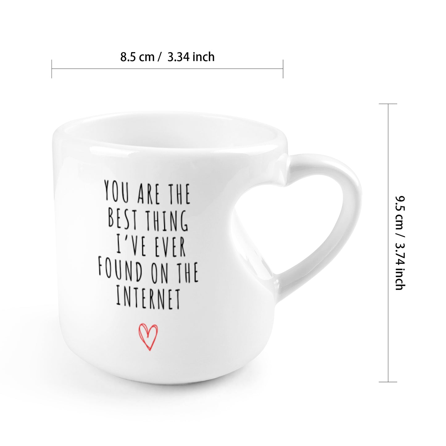 Found On The Internet | Heart-shaped Mug (10.3 OZ)