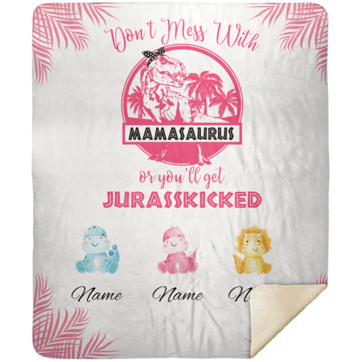 Mamasaurus Personalized Blanket (Throw)