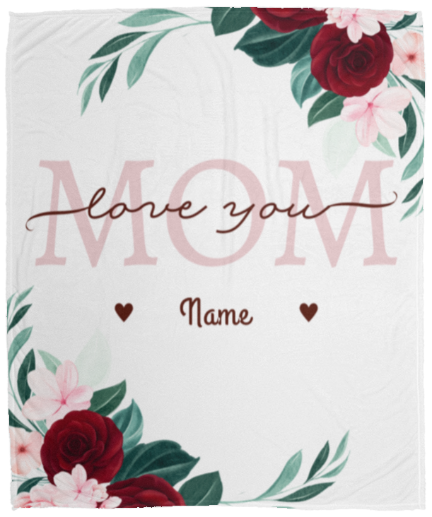 Love You Mom-  Blanket (Throw)