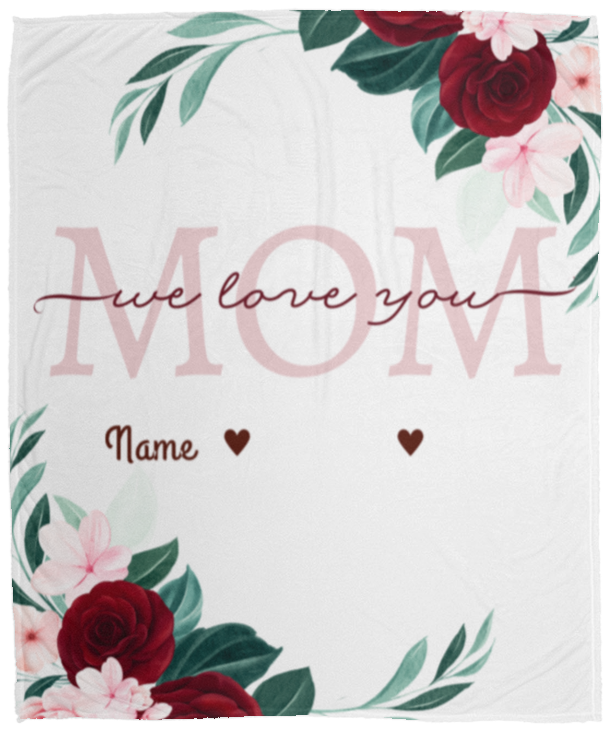 Love You Mom-  Blanket (Throw)