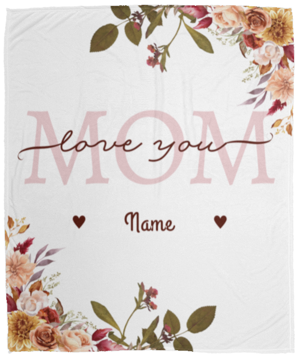 Love You Mom-  Blanket (Throw)