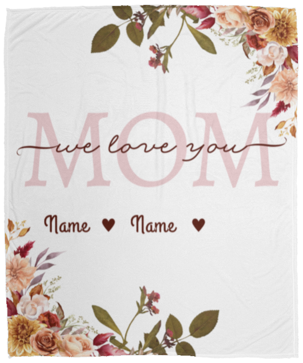 Love You Mom-  Blanket (Throw)