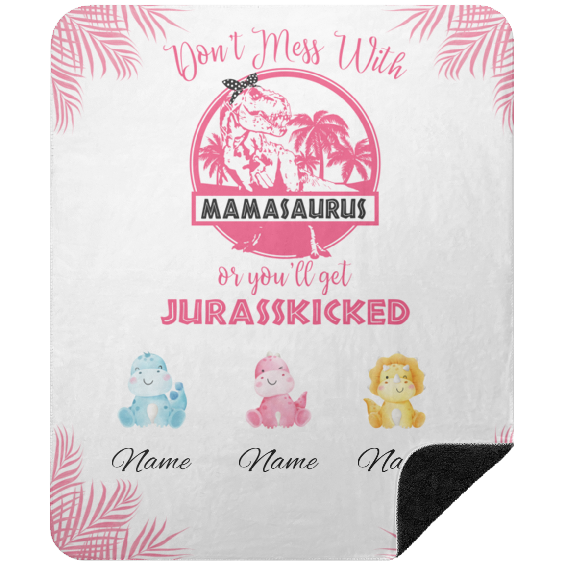 Mamasaurus Personalized Blanket (Throw)