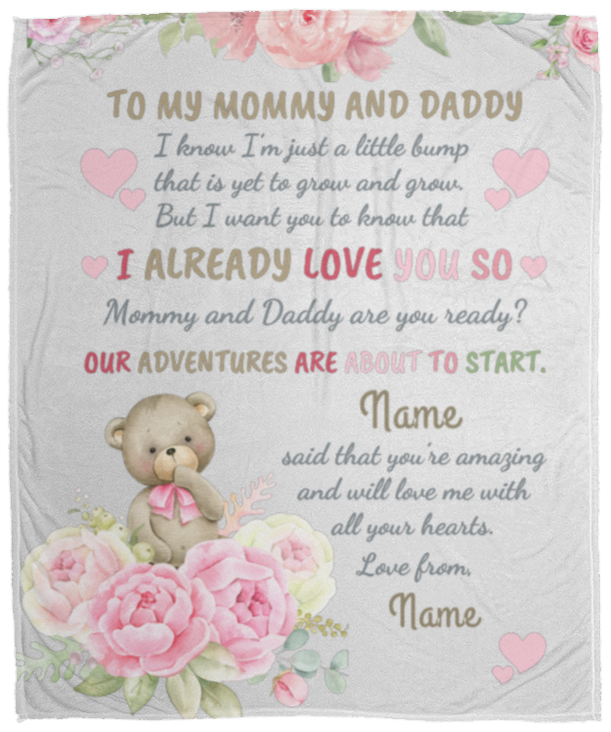 To My Mommy & Daddy Blanket