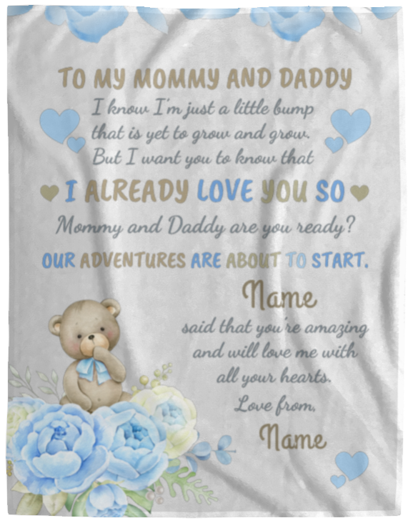 To My Mommy & Daddy Blanket