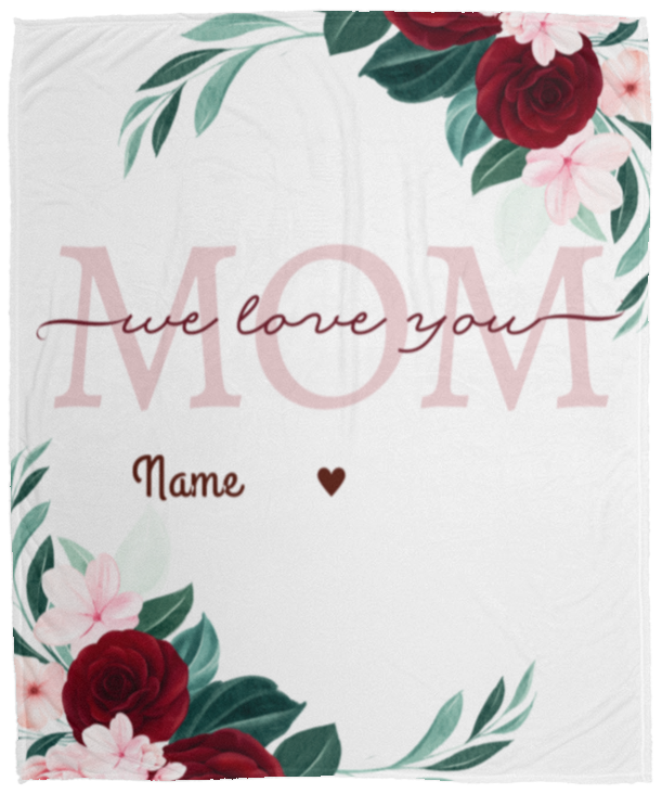 Love You Mom-  Blanket (Throw)