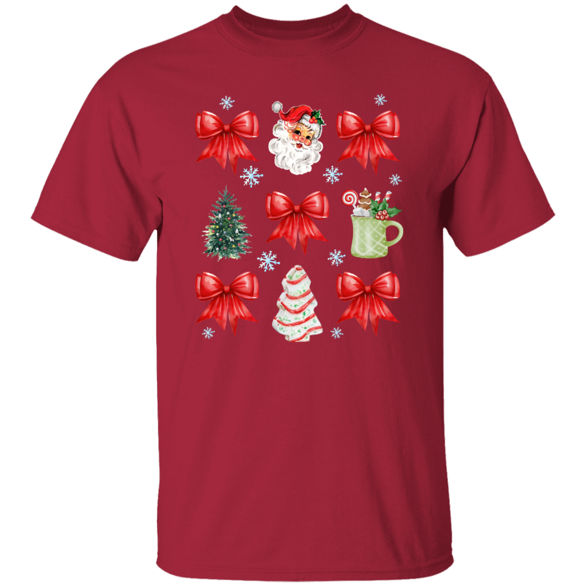 Christmas Coquette Bow T-Shirt | Sweatshirt