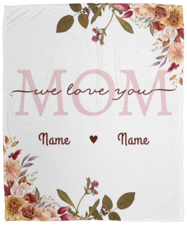 Love You Mom-  Blanket (Throw)