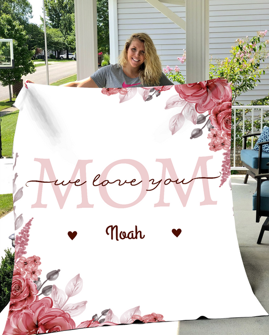 Love You Mom- Blanket (Throw)