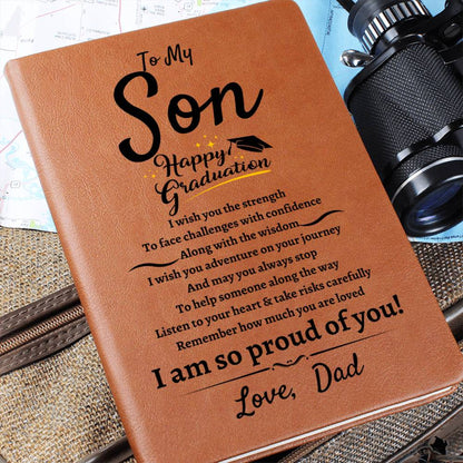 Son | Happy Graduation | Leather Journal