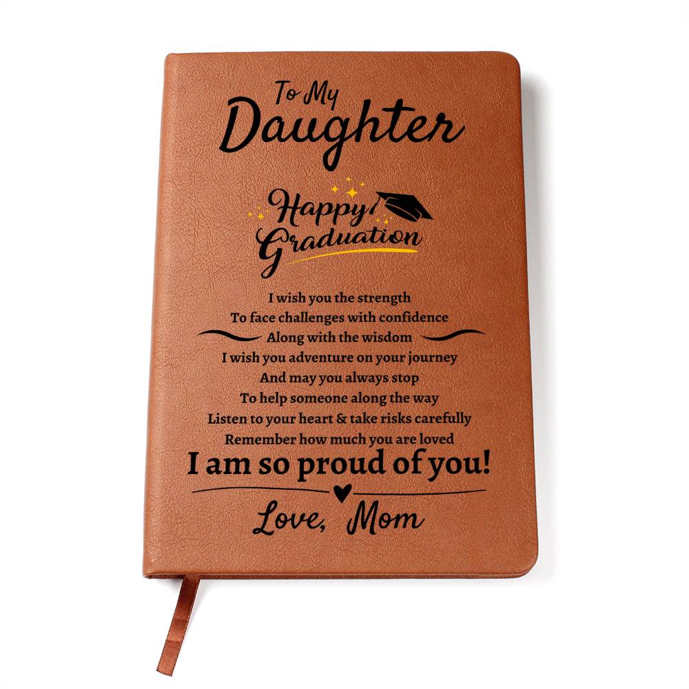 Daughter | Happy Graduation | Leather Journal