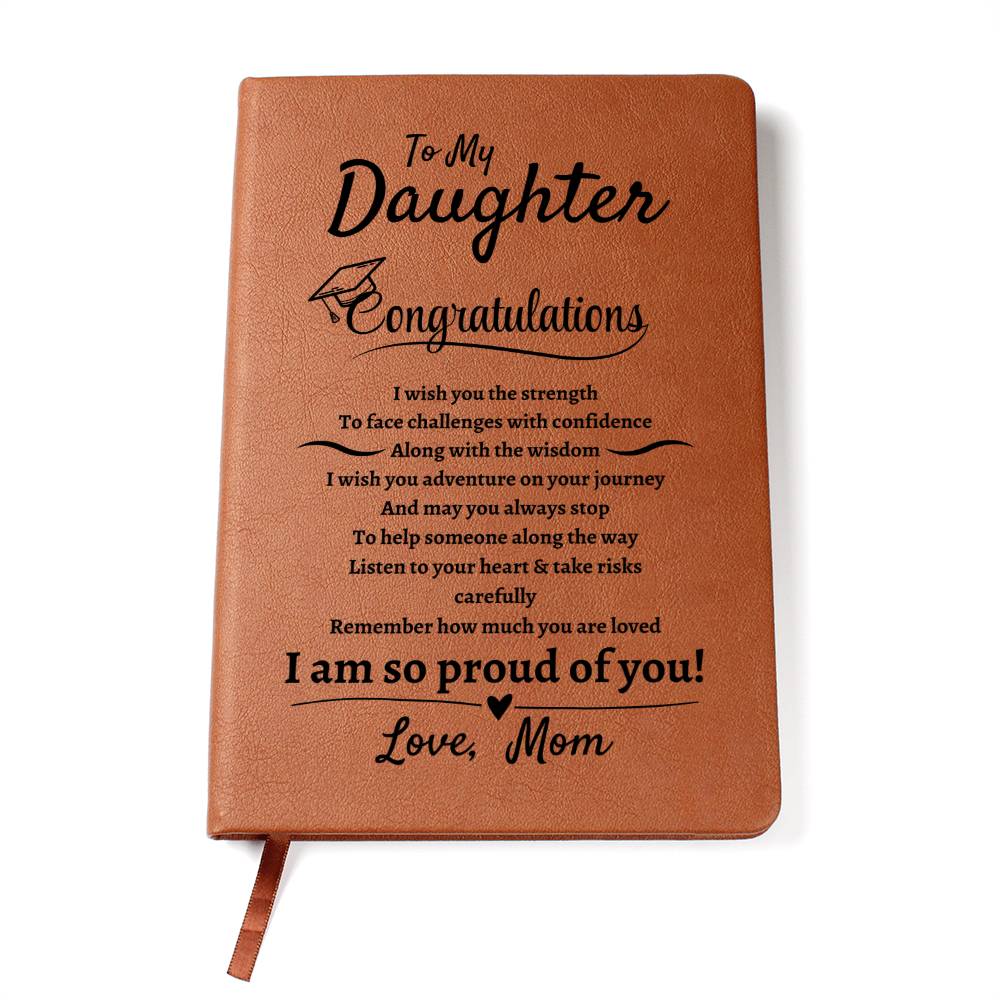 Daughter | Congratulation | Leather Journal