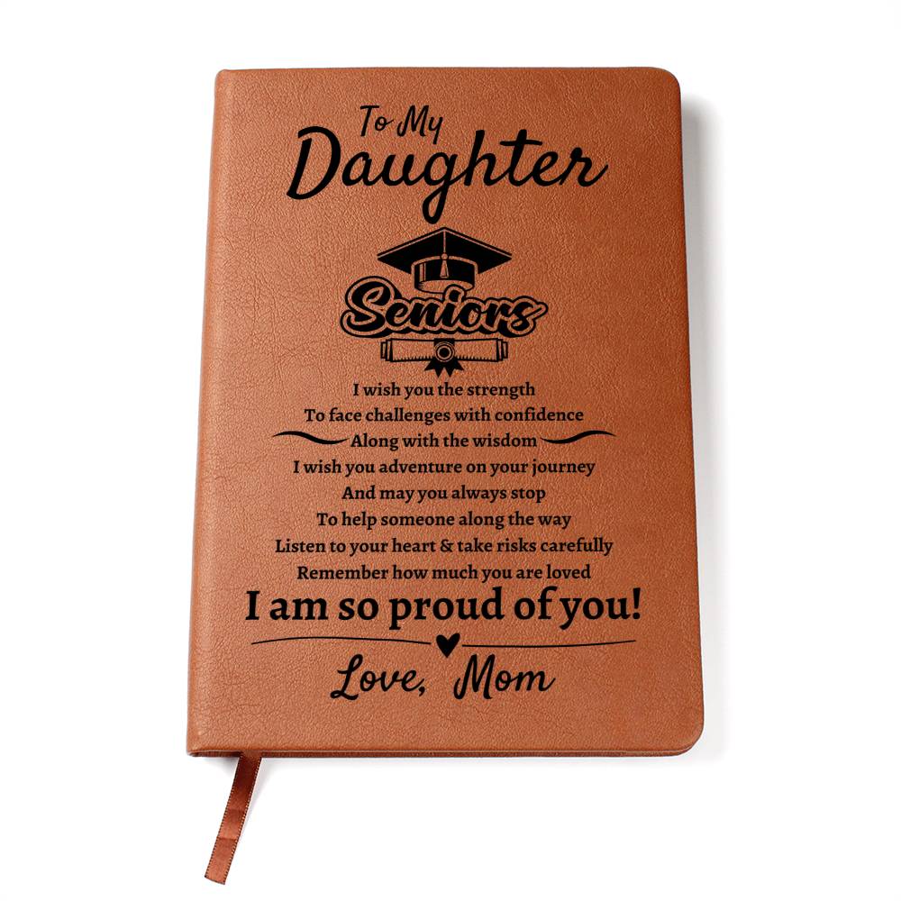 To My Daughter | Senior | Leather Journal