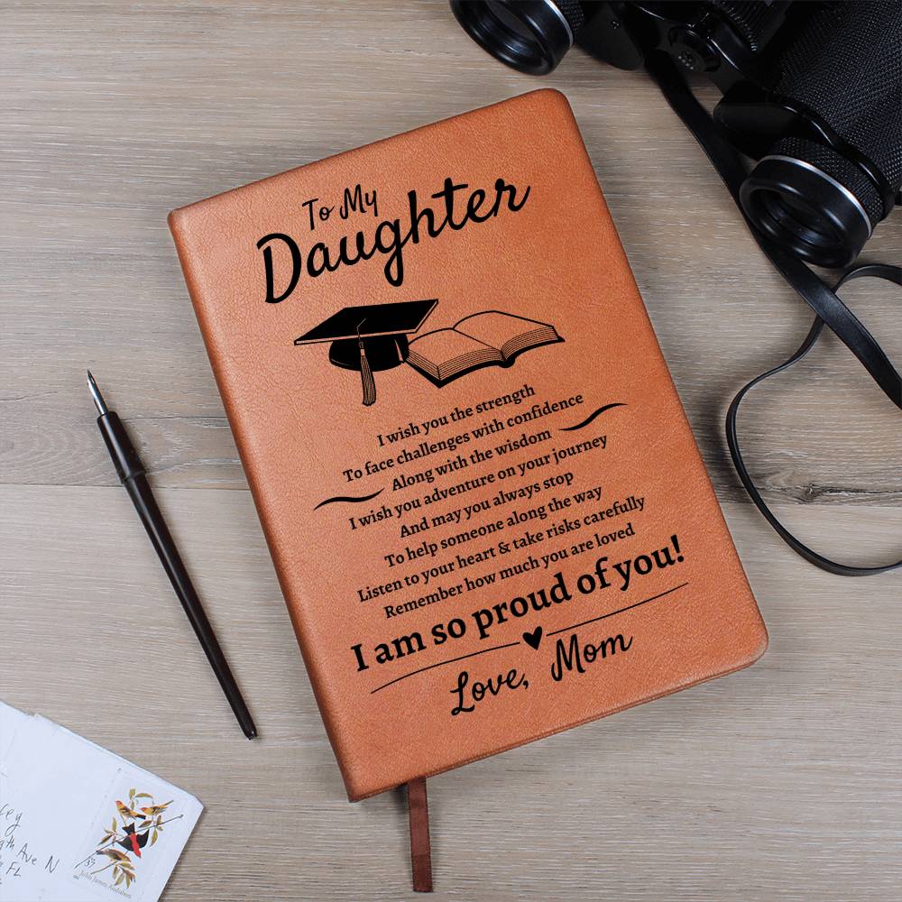 Daughter | So Proud | Graduation | Leather Journal