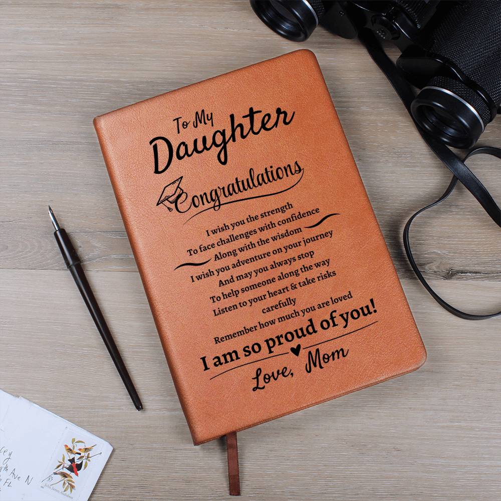 Daughter | Congratulation | Leather Journal