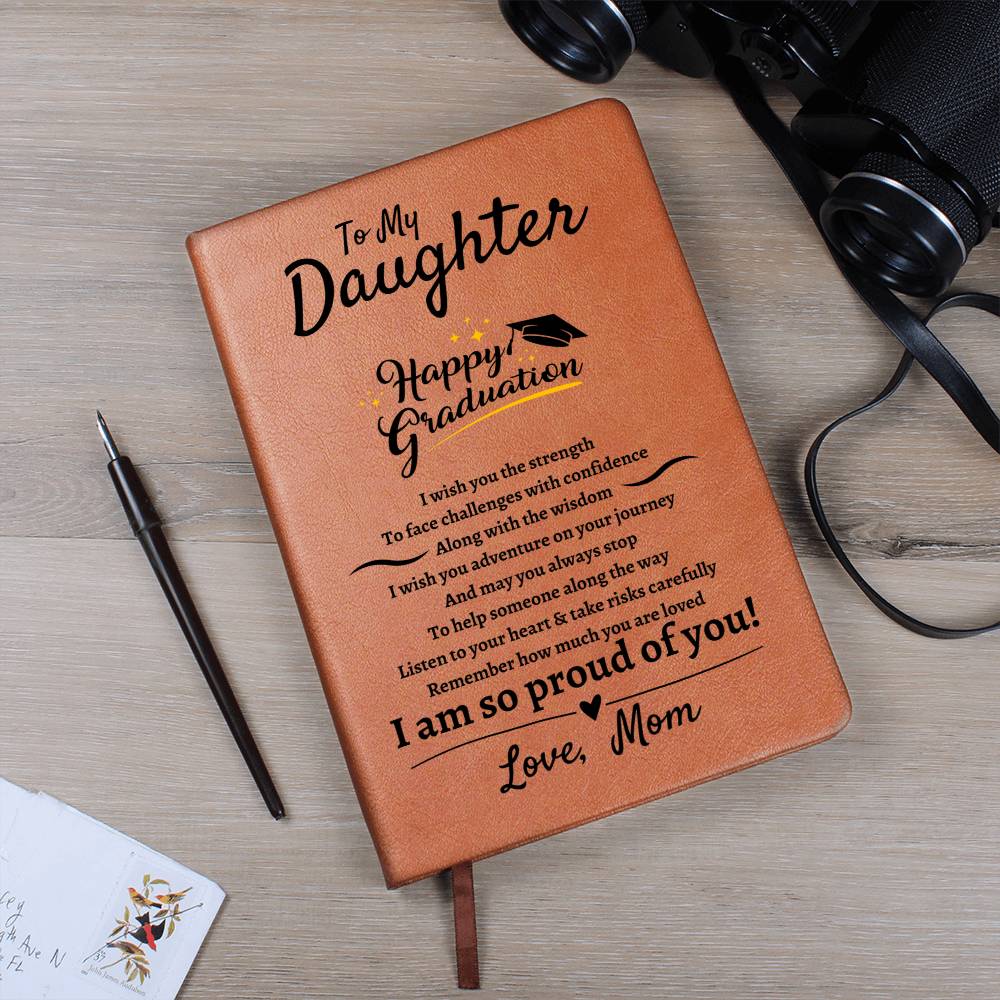 Daughter | Happy Graduation | Leather Journal