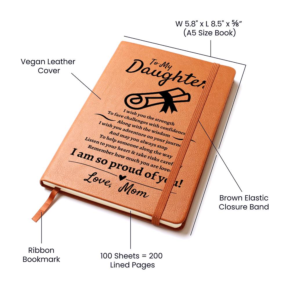 Daughter | Graduation | Leather Journal