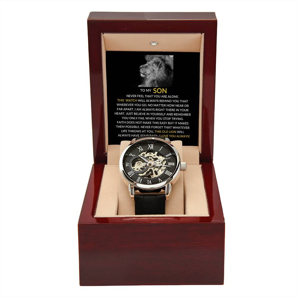To My Son | Openwork Watch