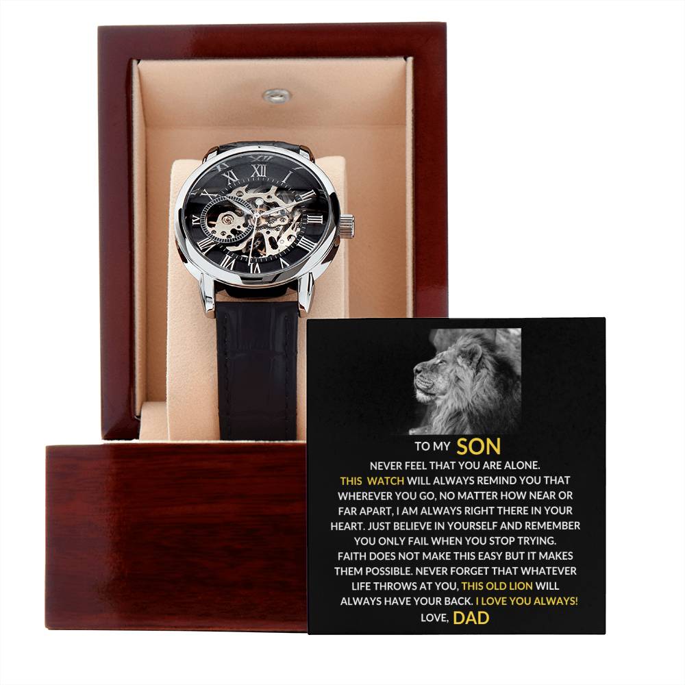 To My Son | Openwork Watch
