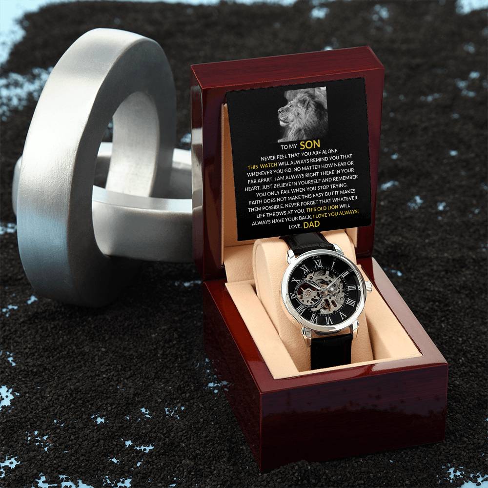 To My Son | Openwork Watch