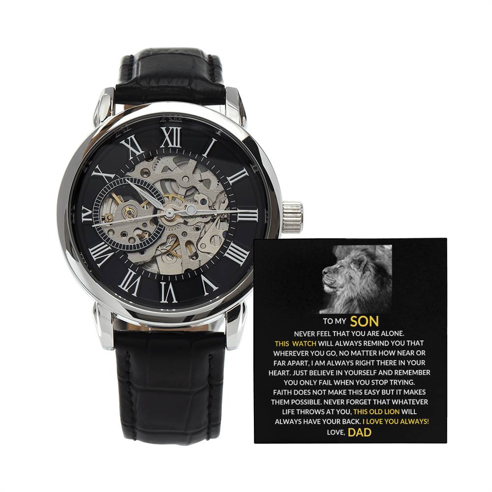 To My Son | Openwork Watch