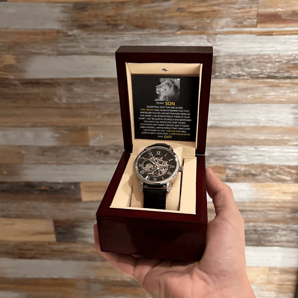 To My Son | Openwork Watch