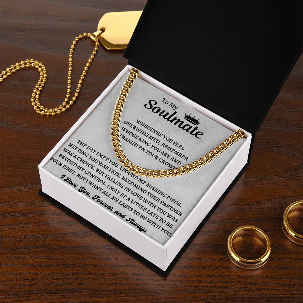 To My Soulmate | Cuban Link Chain