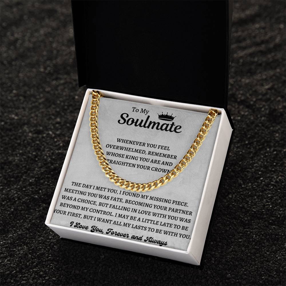 To My Soulmate | Cuban Link Chain