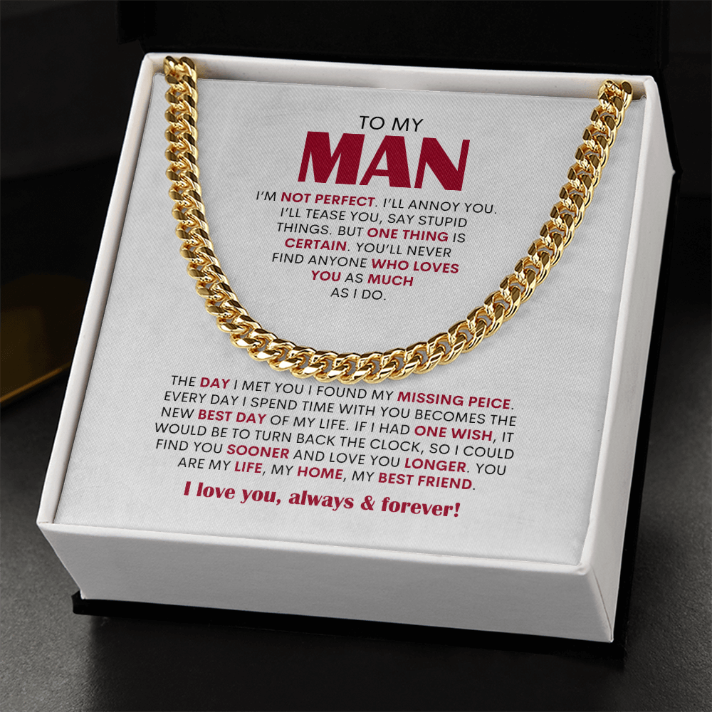 To My Man | Cuban Link Chain