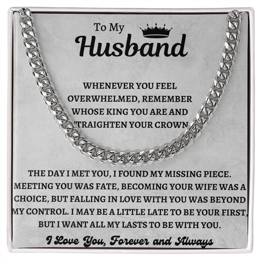 To My Husband | Cuban Link Chain