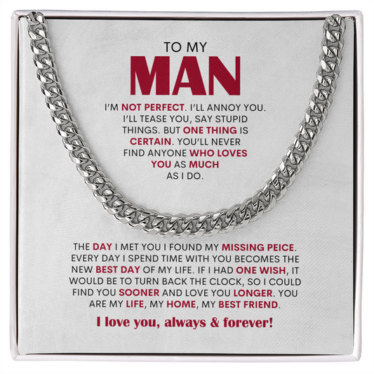 To My Man | Cuban Link Chain