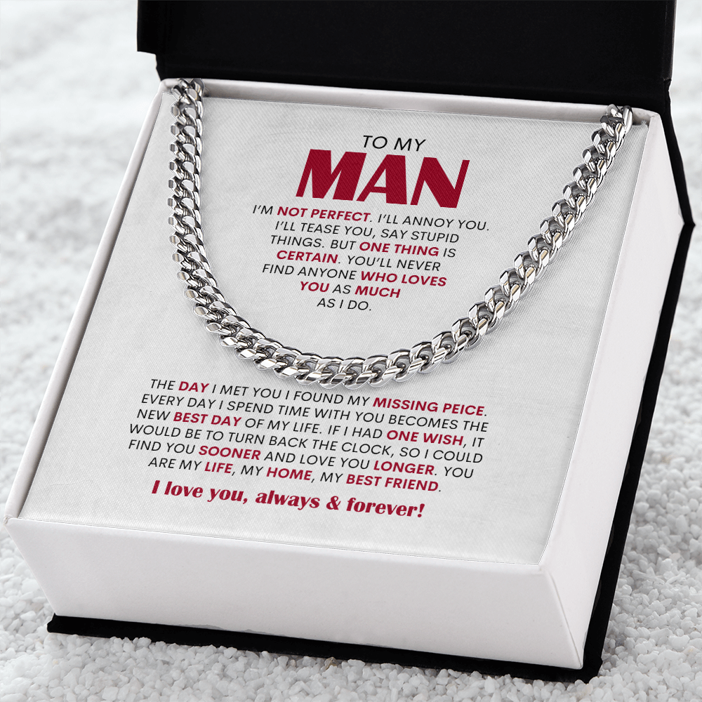 To My Man | Cuban Link Chain