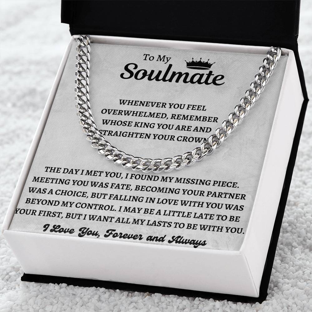 To My Soulmate | Cuban Link Chain