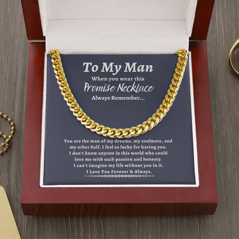 To My Man | Promise | Cuban Link Chain