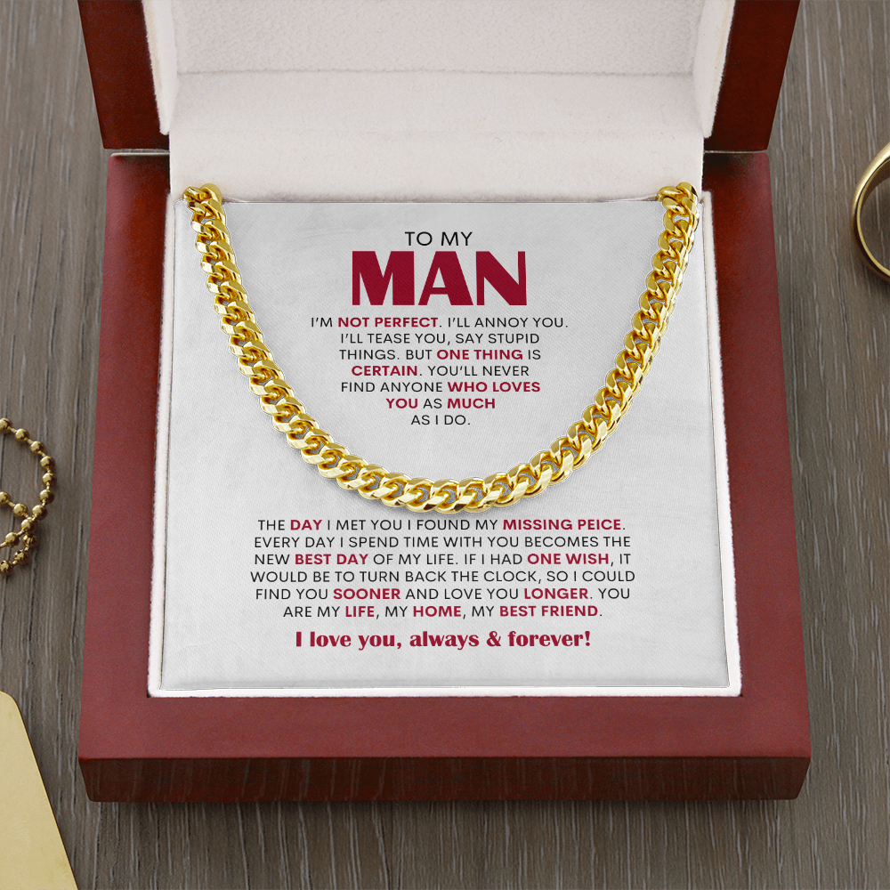 To My Man | Cuban Link Chain