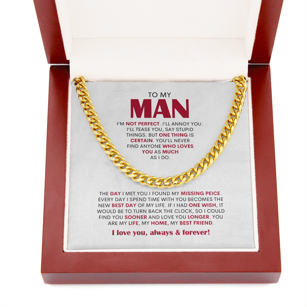 To My Man | Cuban Link Chain