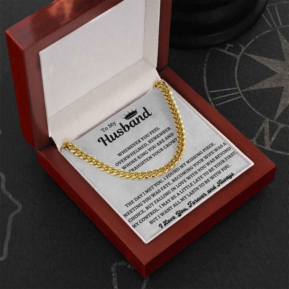 To My Husband | Cuban Link Chain