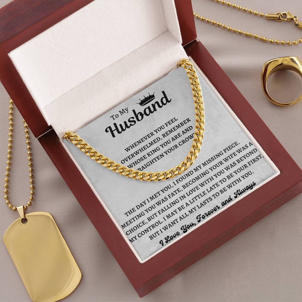 To My Husband | Cuban Link Chain