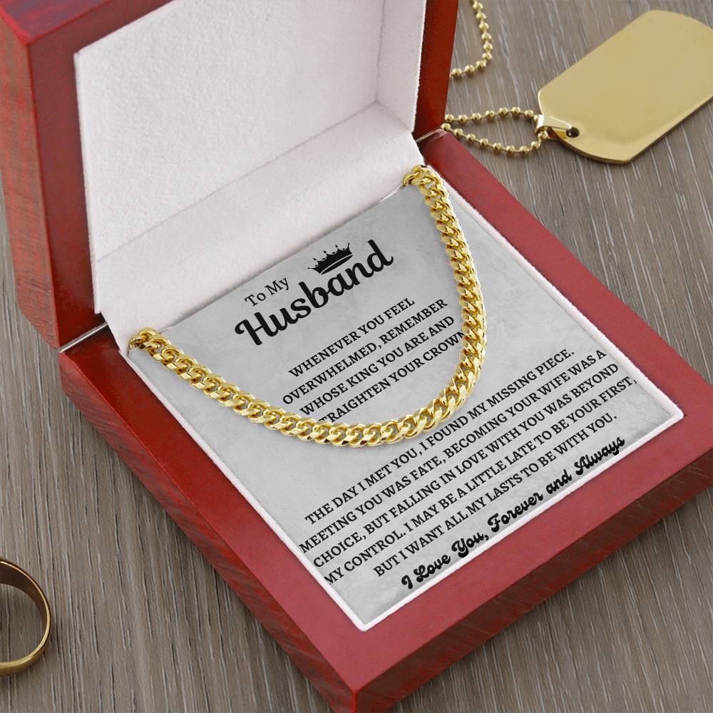 To My Husband | Cuban Link Chain