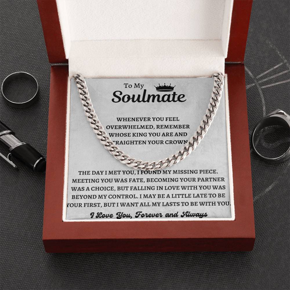 To My Soulmate | Cuban Link Chain