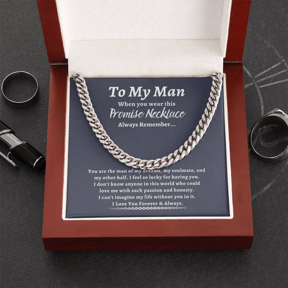 To My Man | Promise | Cuban Link Chain